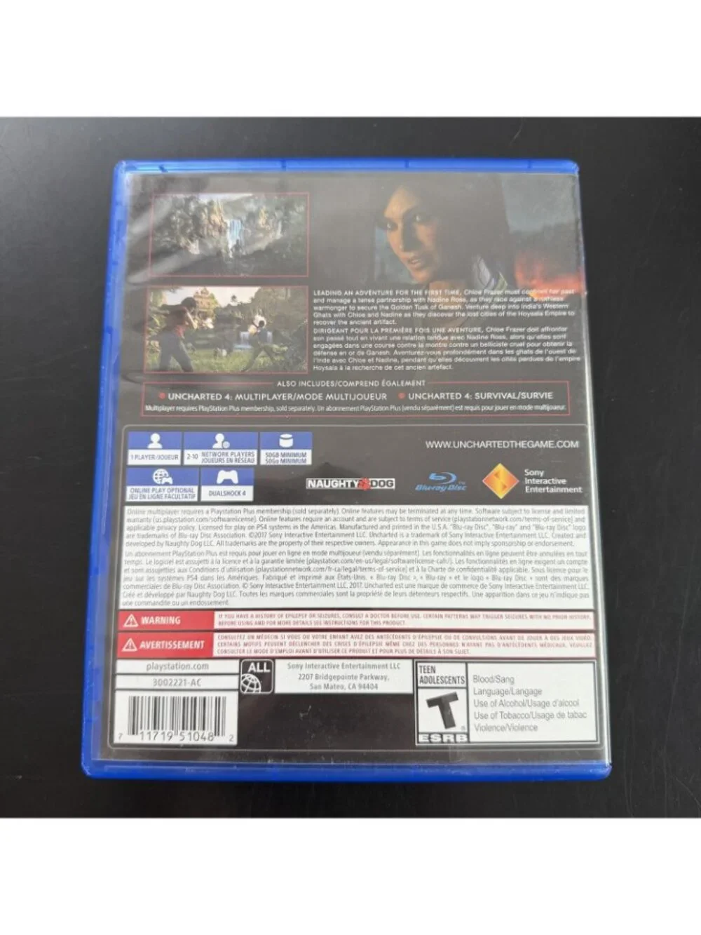 Uncharted: The Lost Legacy (Sony PlayStation 4, 2017) PS4 - Picture 2 of 4